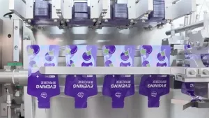 Premade Shaped Pouch Packaging Machine (4-Nozzle Filling)