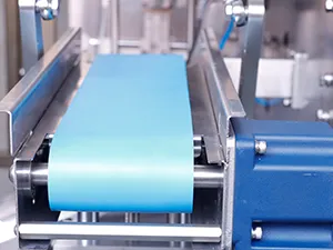 Finished pouch discharge unit