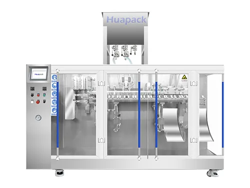 180DG Premade Pouch Packaging Machine, 2-Nozzle Filling