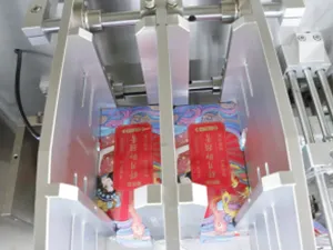 Pouch pick-up & filling section