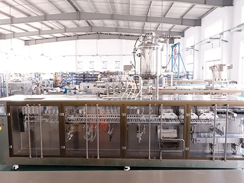 Premade Shaped Pouch Packaging Machine (4-Nozzle Filling)