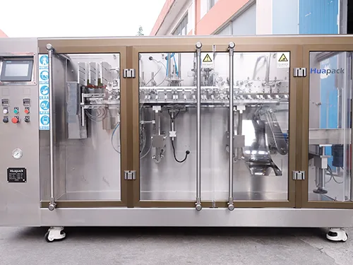 Premade Shaped Pouch Packaging Machine (2-Nozzle Filling)