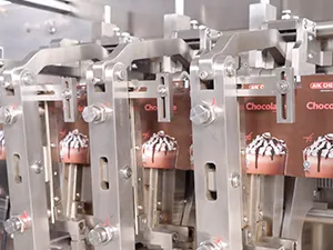 Servo Driven Rollstock Spouted Pouch Packaging Machine, 2-Nozzle Filling