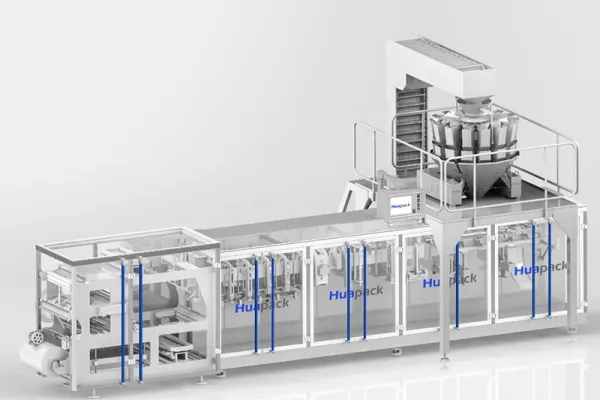 Zipper Stand-Up Pouch HFFS Packaging Machine, 1-Nozzle Filling