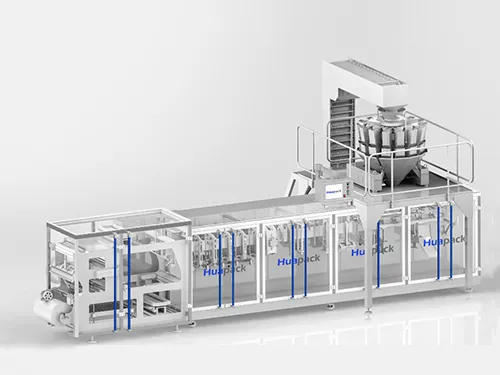 Zipper Stand-Up Pouch HFFS Packaging Machine, 1-Nozzle Filling