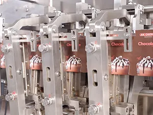 Flat Pouch HFFS Packaging Machine, 2-Nozzle Filling