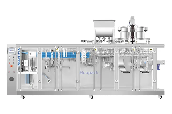 Zipper Pouch HFFS Packaging Machine, 2-Nozzle Filling